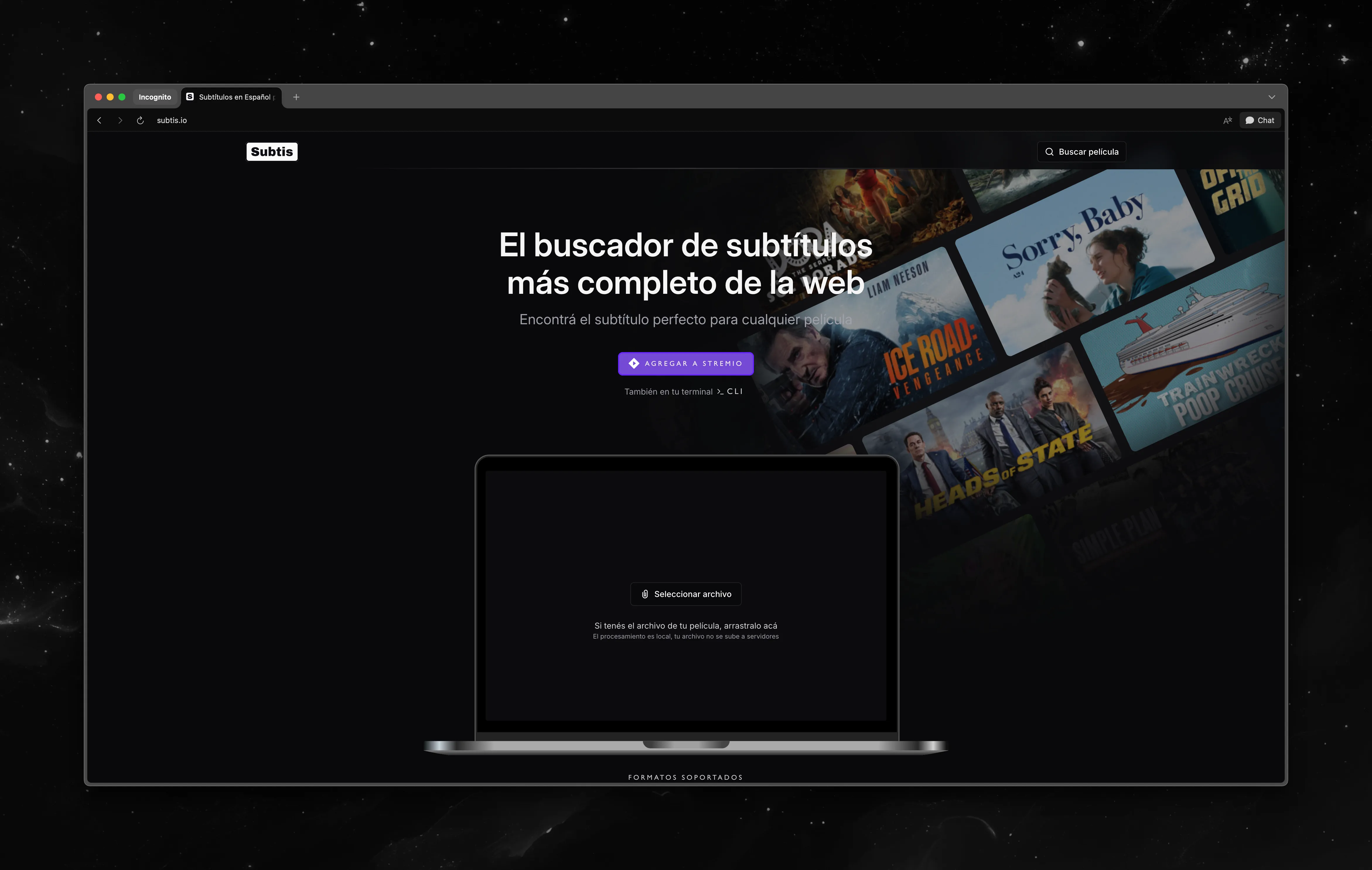 Subtis Landing Page