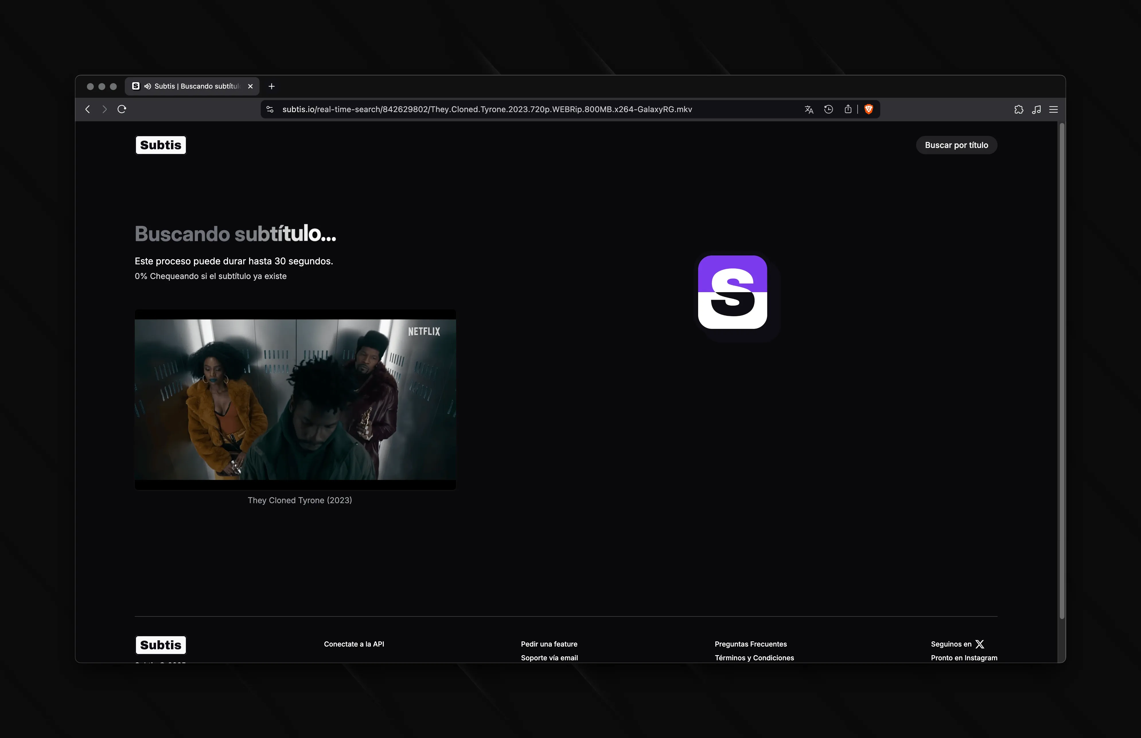 Subtis Real-time Search